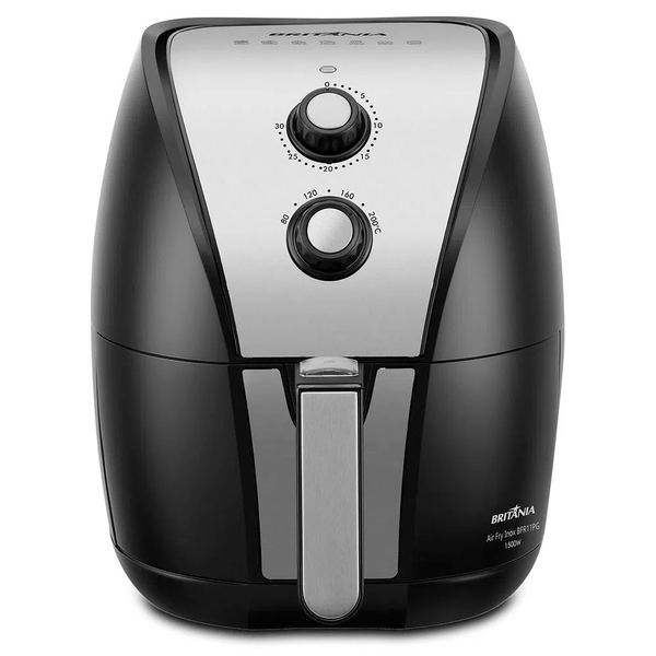 Fritadeira Air Fry Supreme Gold, 1500W, 4,4 Litros, Preto/Inox - BFR11PG 110V