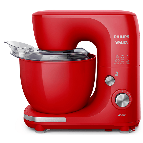 Batedeira Planetária Philips-Walita, 10 Velocidades, 5 Litros,650W, Vermelho - RI7912 220V