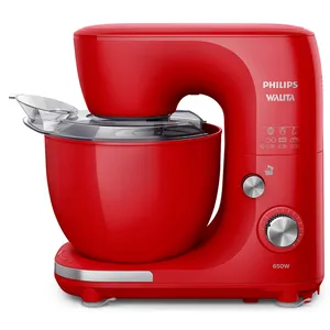 Batedeira Planetária Philips-Walita, 10 Velocidades, 5 Litros,650W, Vermelho - RI7912 220V