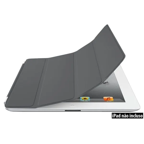 Capa Ipad Apple Smart Cover Poliuretano Cinza MD307BZA