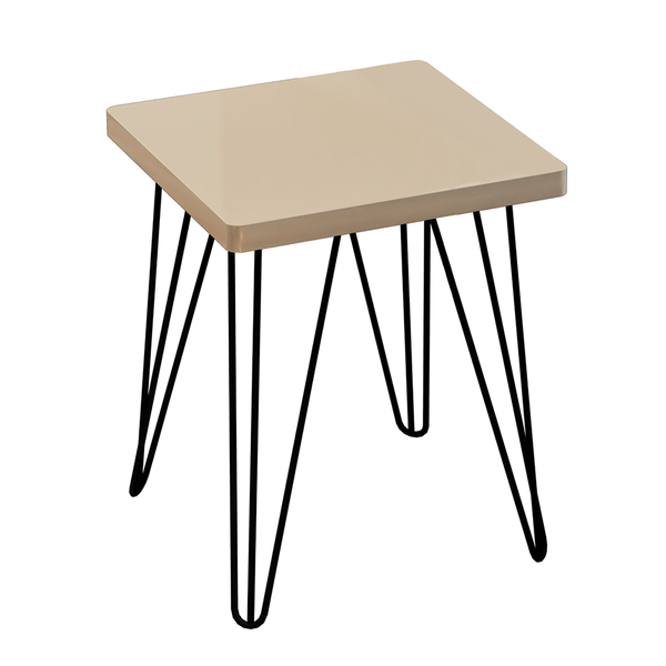 Conjunto 2 Banquetas Impacto em MDF e Metal Natural