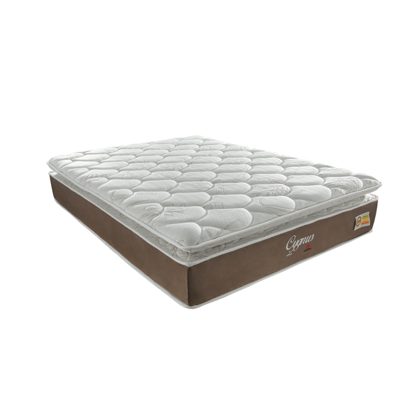 Colchão de Casal, Espuma D28, Pillow Top e Molas, 138 x 188 - Montreal Cygnus
