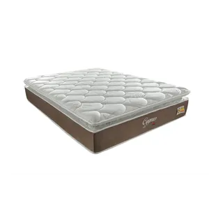 Colchão de Casal, Espuma D28, Pillow Top e Molas, 138 x 188 - Montreal Cygnus