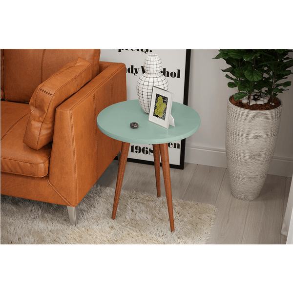 Mesa de Apoio em MDF, Pés Palito - Legs Verde Bellagio