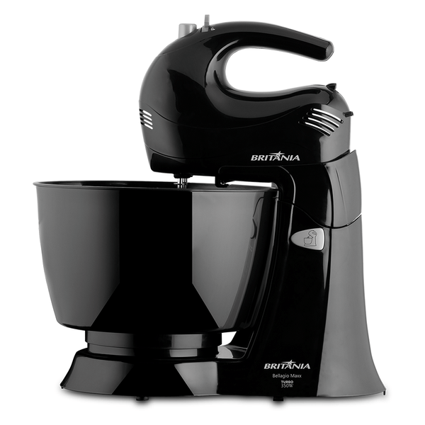 Batedeira Britânia Bellagio Maxx, 4 Velocidades + Turbo, 350W, Preta - 33402048 220V