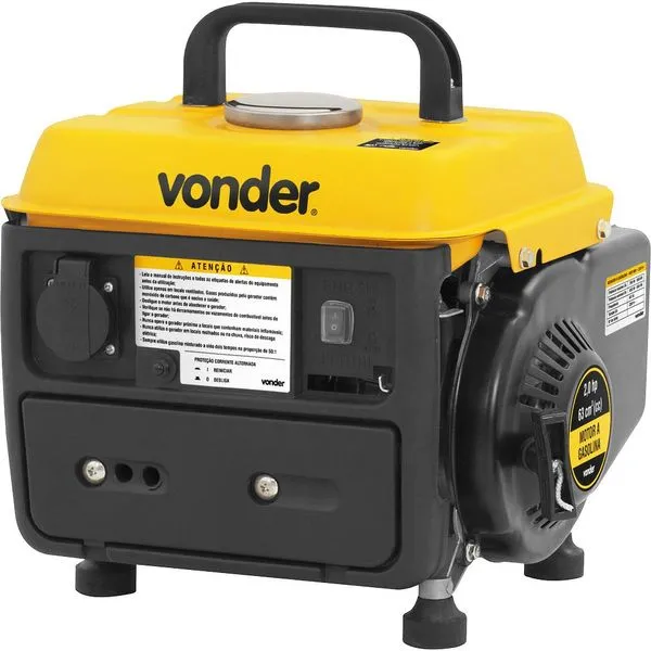 Gerador a Gasolina Vonder, 2 Tempos, 750W, Capacidade de 4,2L 110V