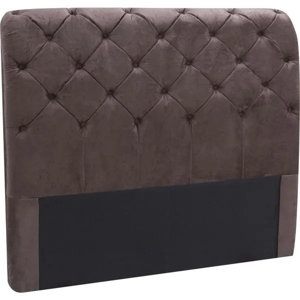 Cabeceira Casal 140cm em Tecido Suede - Montreal Gávea Marrom