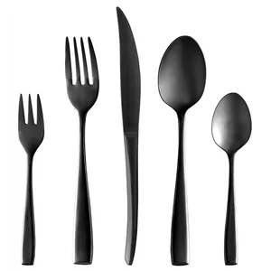 Faqueiro Wolff Davos, 30pcs, Aço Inox, Preto Fosco - 71693