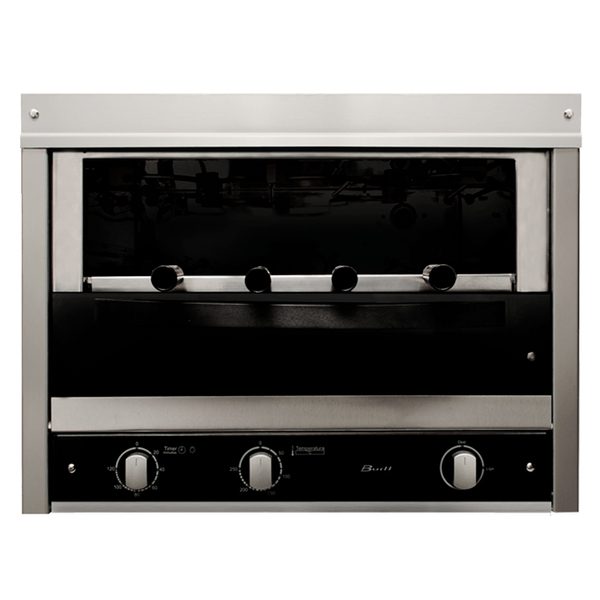 Churrasqueira Elétrica de Embutir Built, 4 Espetos, Timer, 2200W, Preto - BLTCH4 220V