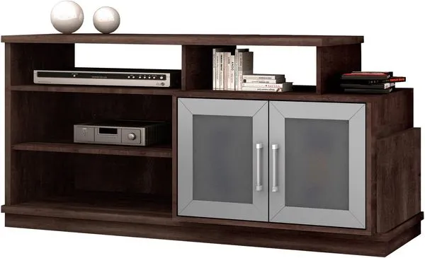 Rack em MDP com 2 Portas - RV Móveis Veneza II Noce