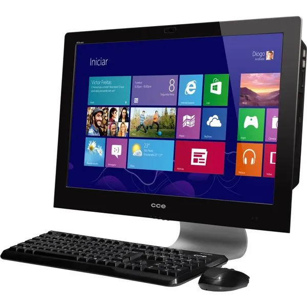 Computador All In One Cce Intel Celeron, Monitor 24'', 4GB, 500 GB - Solo A45