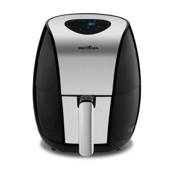 Fritadeira Air Fryer Britânia 4 Litros Digital Preta BFR20PI - 127V Fritadeira Air Fryer Britânia 4 Litros Digital Preta BFR20PI - 220V