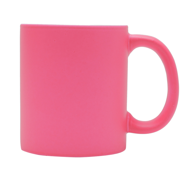 Caneca em Porcelana, 350ml, Rosa - Luminos