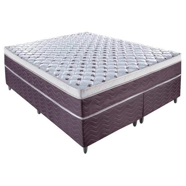 Cama Box Casal Queen, Molas Ensacadas, 158x198cm - Montreal Premium