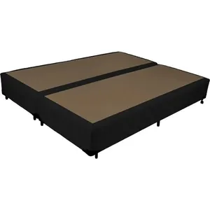 Box Casal Queen Universal com Tecido Sarja 158x198cm - Probel Sarja Black
