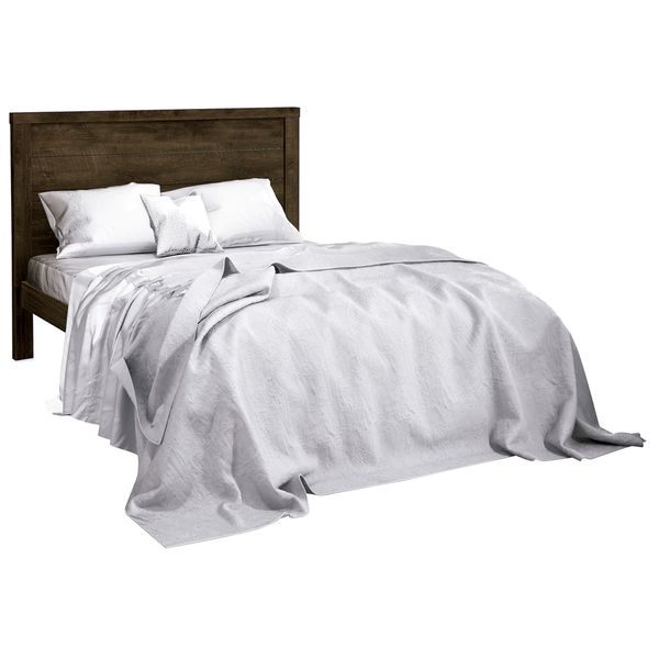 Cama de Casal, MDP, 152x116x203 - Fabrimóveis Brilhante Noce