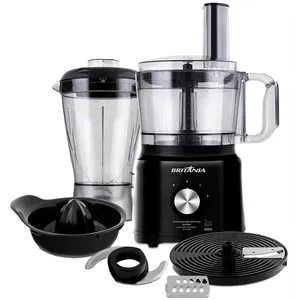 Multiprocessador Britânia, 900W, 2 Velocidades, Função Pulsar, Preto - All In One BMP900 220V