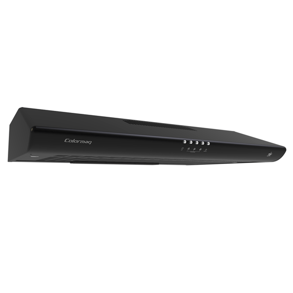 Depurador Colormaq Cook, 80cm, 3 Velocidades, Aço, Preto - CDE80 110V