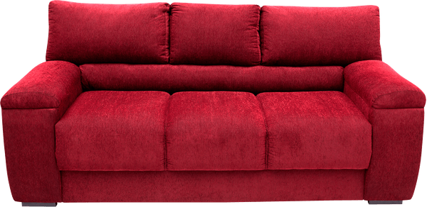 Sofá 3 Lugares com Tecido Chenile - Montreal Atractive Vermelho