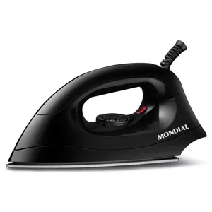 Ferro à Seco Mondial 1000W Base de Alumínio Design Anatônimo Preto - FSN-55-B 220V