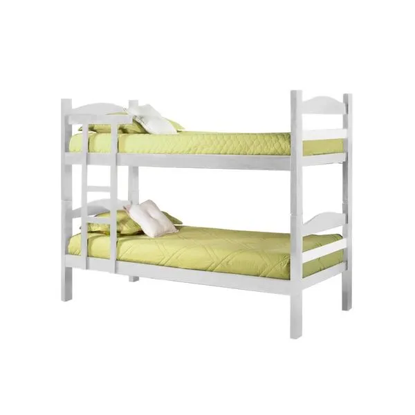 Beliche com Escada Madeira Pinus - Fritz Havaí Branco