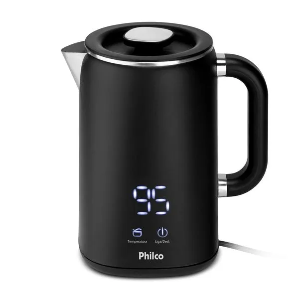Chaleira Elétrica Philco 1,8L Painel Digital PCH18B 127V