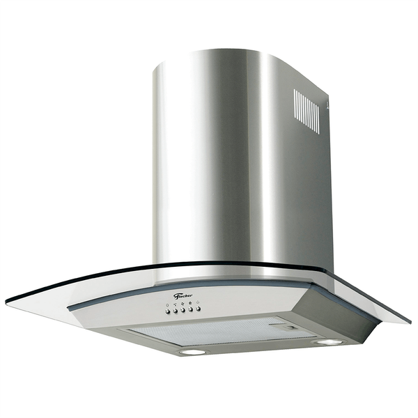 Coifa de Parede Fischer Talent 60cm, 3 Velocidades, Dupla Filtragem, Inox / Vidro - 26068 110V