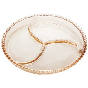 Petisqueira Cristal Pearl, 24cm, Âmbar - 28224