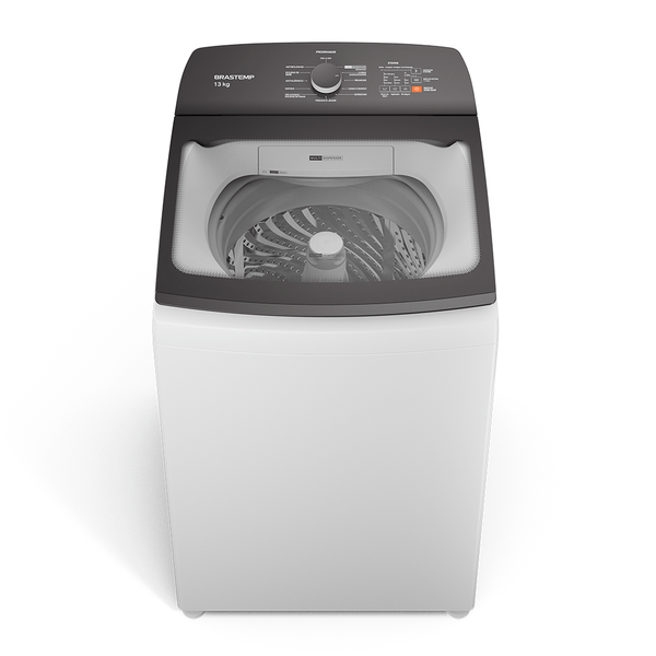 Lavadora de Roupas Brastemp 13Kg Ciclo Tira Manchas Advanced Enxague Antialérgico Branca BWK 13AB 220V