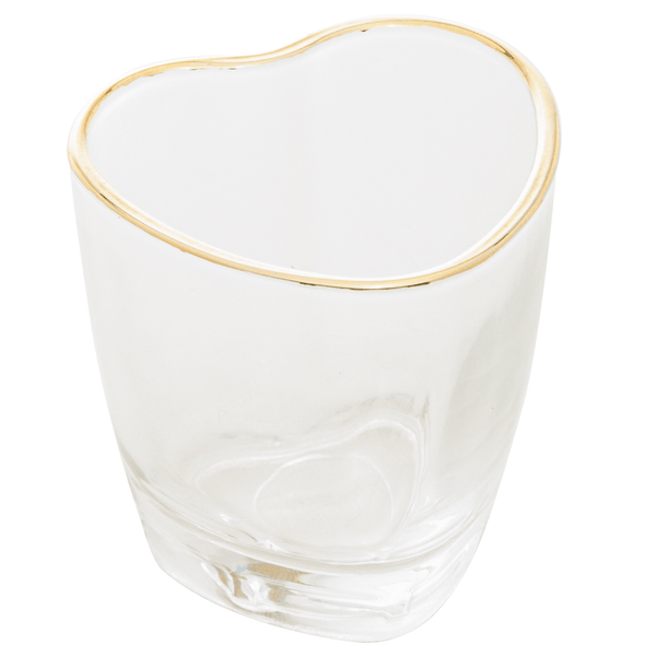 Copo Coração para Shot Lyor, 50ml, Vidro, Transparente - 1955