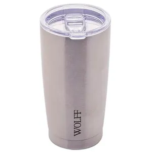 Copo Térmico Wolff 28899 com Tampa e Parede Dupla Inox - 600 ml Inox