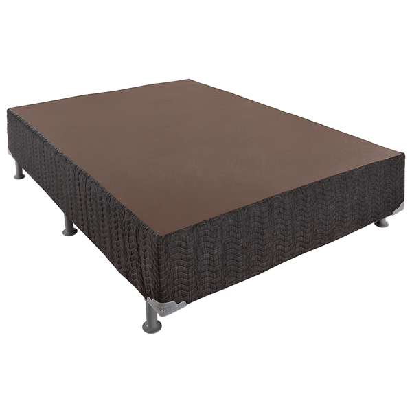 Base Cama Box Queen Size Iso 158x198cm Ortobom Cinza Cinza