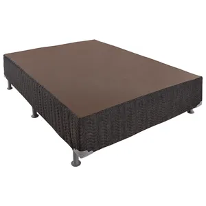 Base Cama Box Queen Size Iso 158x198cm Ortobom Cinza Cinza