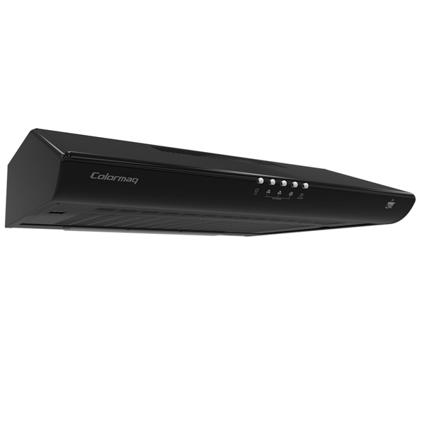 Depurador Colormaq Cook, 60cm, 3 Velocidades, Aço, Preto - CDE60 110V