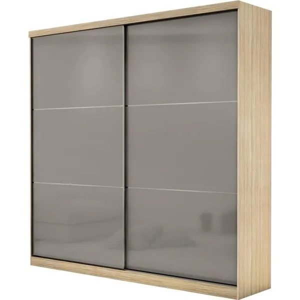 Guarda-roupa 2 Portas 4 Gavetas - Santos Andirá Supremo Flex Roble / Fendi