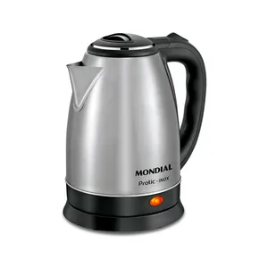 Chaleira Elétrica Mondial 1500W Desligamento Automático 2 Litros Preto/Inox CE-06 127V