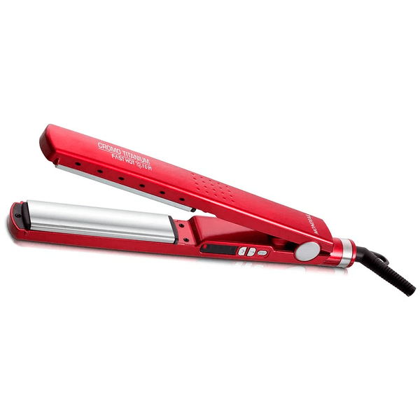Prancha Alisadora Cromo Titanium Fast Hot Íon, 50W, Vermelho - LAP53 220V