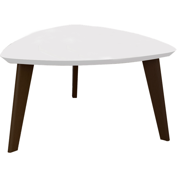 Mesa de Centro em Madeira Pinus, Acabamento Wood, 3 Pés - Maju Linea Brasil Branco