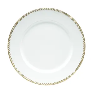Sousplat Lyor Bordado, Plástico, 33cm, Branco - 7729