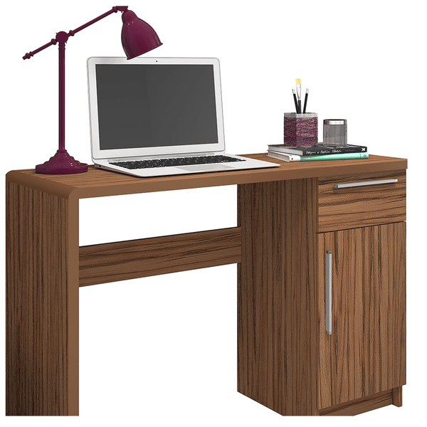 Mesa para Computador em MDP/MDF, 1 Gaveta, 1 Porta - Dream Amêndoa
