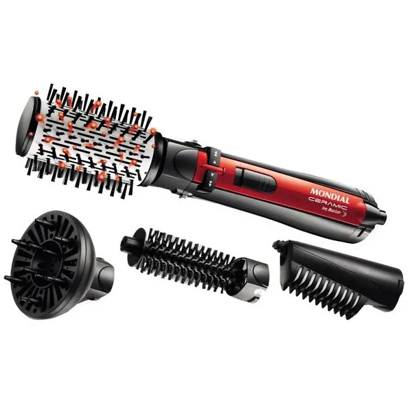 Escova Rotativa Ceramic Ion Master, 2 Temperaturas, Cabo Giratório - ER02 220V