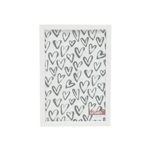 Porta-Retrato Basic White da Urban, Plástico, Branco - 42865