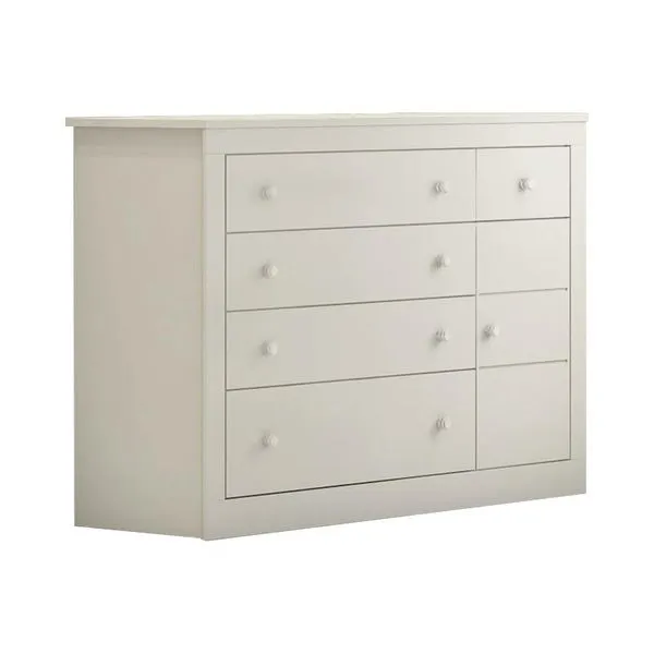 Cômoda Fraldário 5 Gavetas 1 Porta - Carolina Móveis Iris Branco