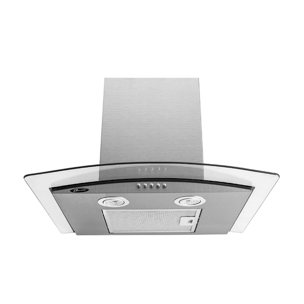 Coifa de Parede com Vidro Curvo Temperado Built, 80cm, Aço Kromanox, 3 Velocidades, 120W - BLTVD80 110V
