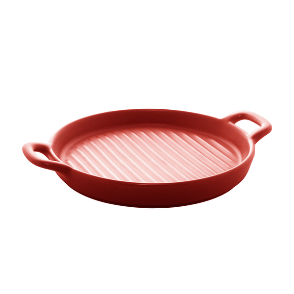 Mini Travessa Nórdica Bon Gourmet, 20cm, Porcelana, Vermelho - 28622