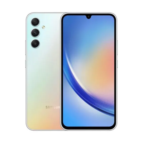Smartphone Samsung Galaxy A34 128GB Dual Chip 5G Tela de 6.6" Câmera Tripla 48MP+8MP+5MP Prata Prata