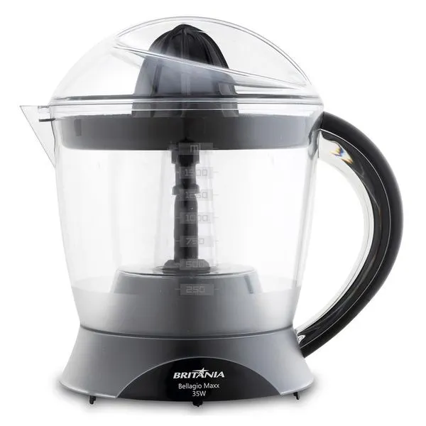 Espremedor de Frutas 1.5l Britânia Bellagio Maxx Preto 220V