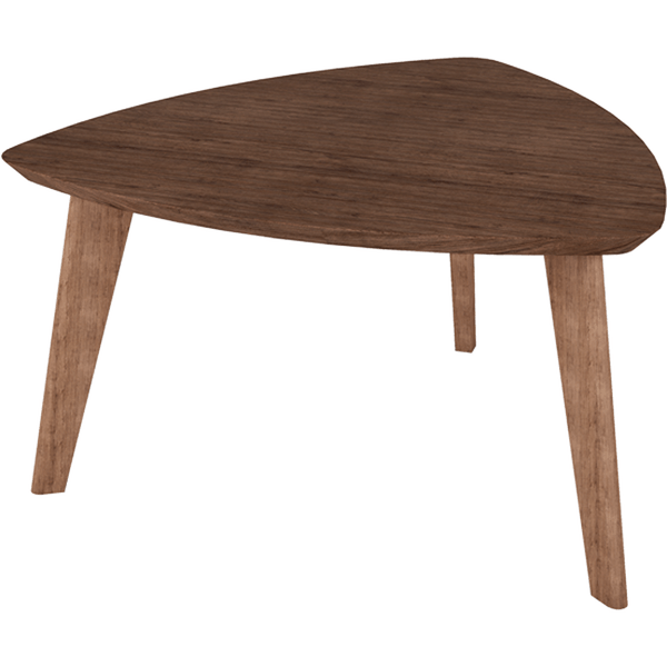 Mesa de Centro em Madeira Pinus, Acabamento Wood, 3 Pés - Maju Linea Brasil Castanho
