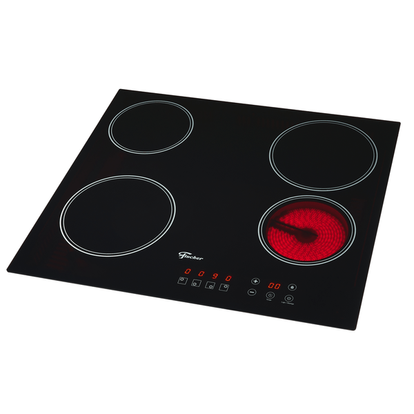 Cooktop Fischer 4 Queimadores Vitrocerâmico 6000W Preto 30006-73476 220V