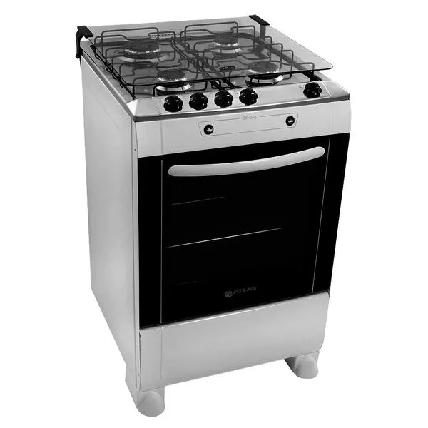 Fogão 4 Bocas de Piso Atlas Gênova Branco Bivolt - VS13 Bivolt